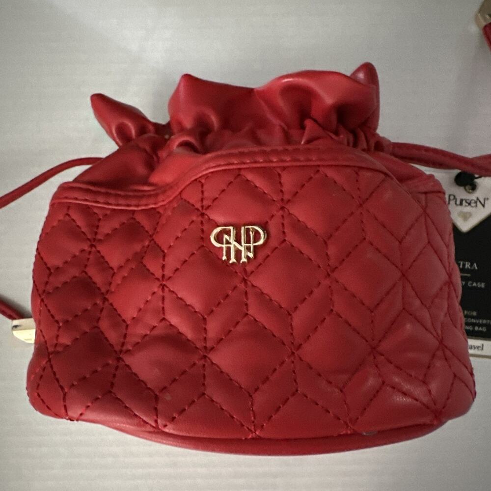 PurseN’ Ultra Jewelry Case W/ 6 Pouches Evening Bag Red